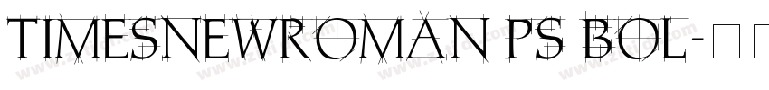 TIMESNEWROMAN PS BOL字体转换